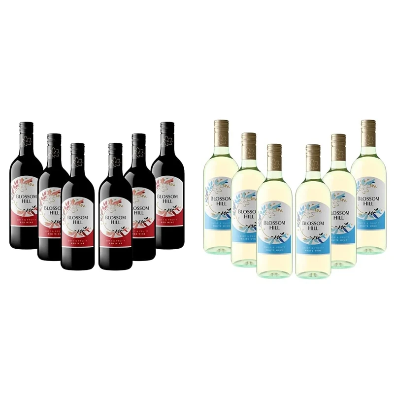 Blossom Hill Red Wine,75cl, (Case of 6) & White Wine, 75cl, (Case of 6)