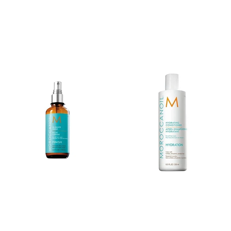 Moroccanoil Glimmer Shine Finish, 100ml & Hydrating Conditioner, 250 ml (Pack of 1)