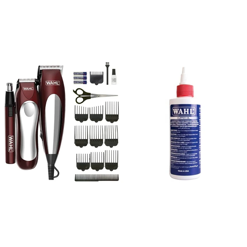 Wahl Clipper & Trimmer Complete Grooming Set, Hair Clipper Gift Set, Hair Clippers for Men & Clipper Oil, Blade Oil for Hair Clippers,118.3 ml - Image 1
