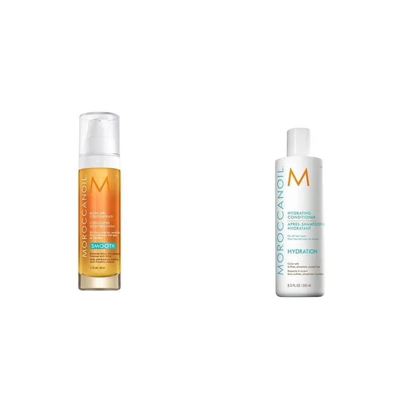 Moroccanoil Blow-dry Concentrate, 50ml & Hydrating Conditioner, 250 ml (Pack of 1)