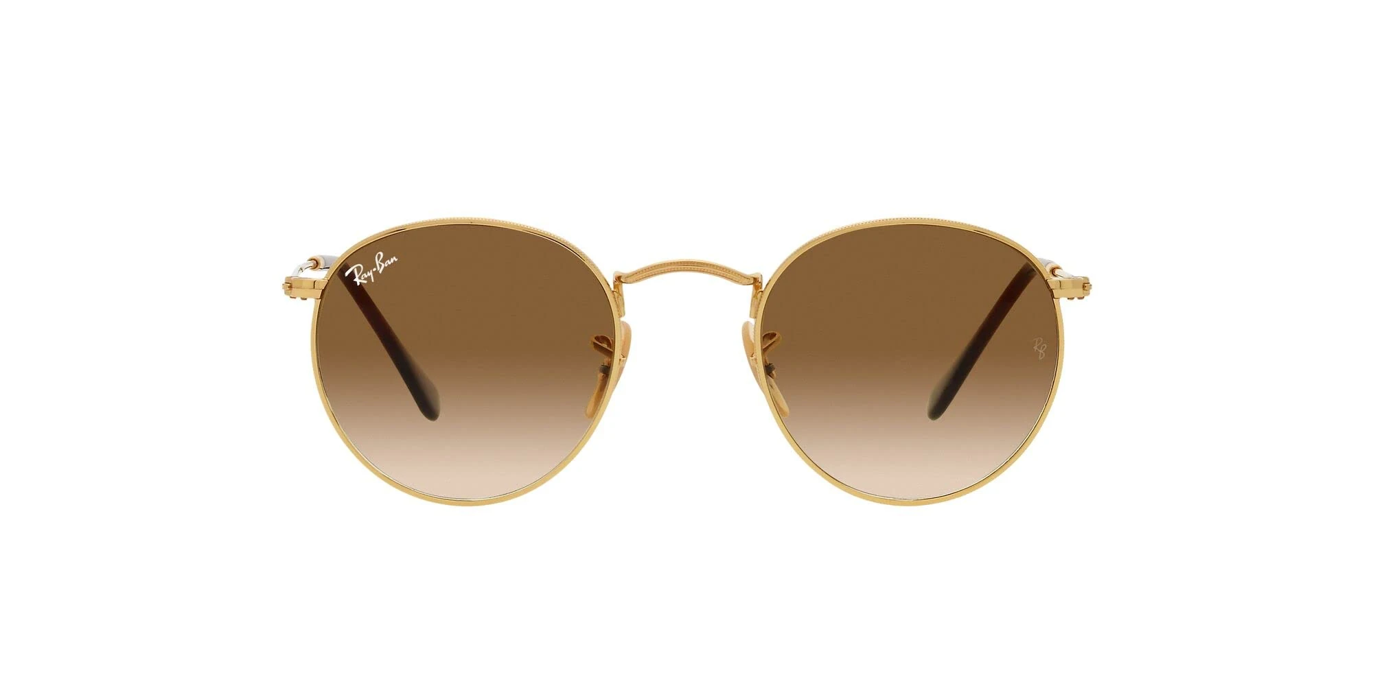 Ray-Ban ROUND METAL RB 3447 Gold/Light Brown Shaded 50/21/145 men Sunglasses