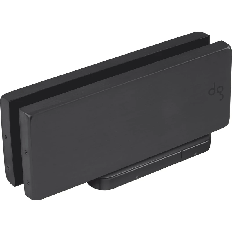 Dorma Glas Universal Motion NG33 Fitting Set with Lock Aluminium Black