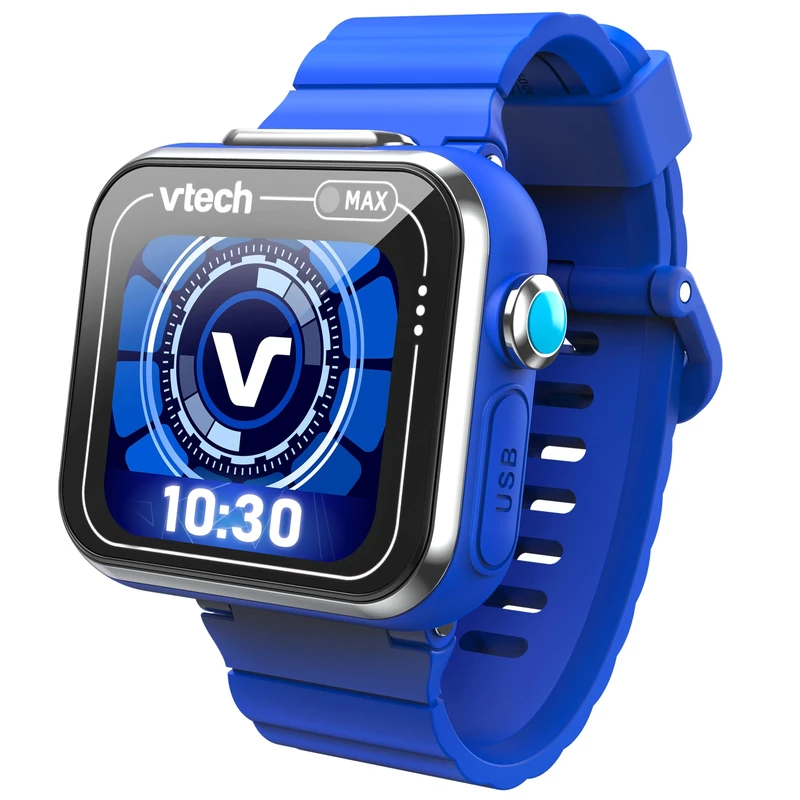 Vtech KidiZoom Smart Watch MAX in Blue - Children's Watch with Dual Camera for Photos and Videos, Numerous Games, Varied Functions and Much More - For Children Aged 5-12 Years