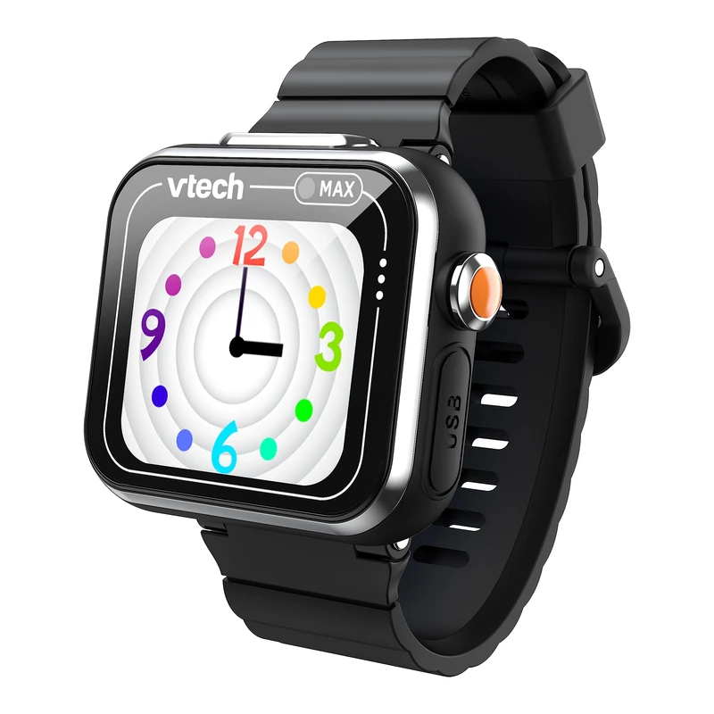 Vtech KidiZoom Smart Watch MAX in Black - Children's Watch with Dual Camera for Photos and Videos, Numerous Games, Varied Functions and Much More - For Children Aged 5-12 Years
