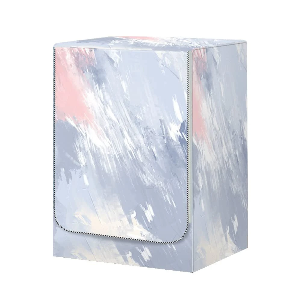 Odot Washer Dustproof Cover Front Load, Washing Machine Dryer Protector Sunscreen Waterproof Tumble Dryer Case Protective Cover for Most Front Loadi (S-capacity 4~7.5kg,red blue)