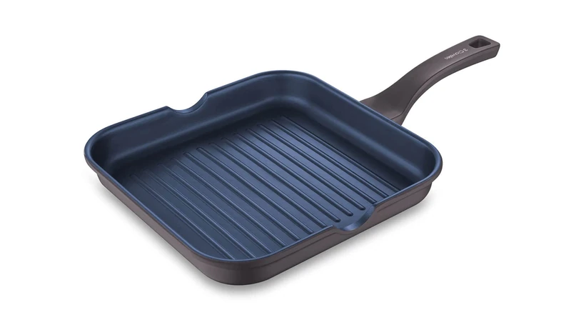 3 Claveles Grill Pan 28 x 28 x 4.5 cm Alu Cast Dark Collection 3C