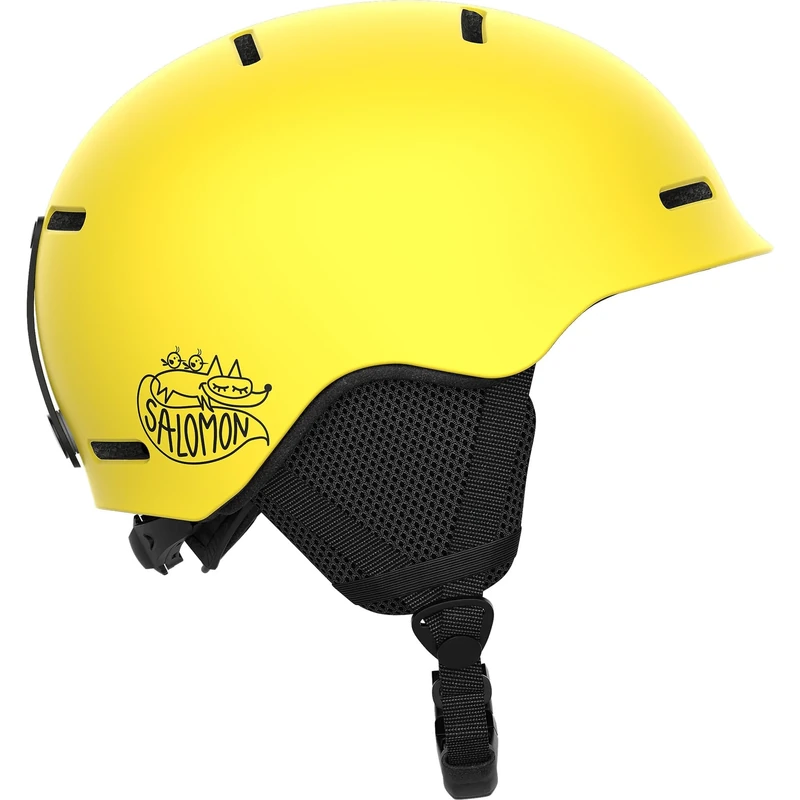 Salomon Orka Kids Helmet Ski Snowboarding, Easy to adjust fit, Lightweight, Yellow, KM 5356