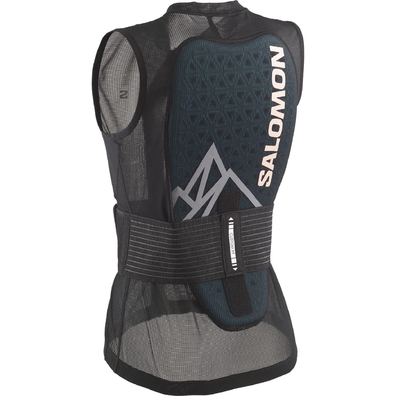 Salomon Flexcell Pro Vest Women's Back protection Ski Snowboarding MTN, Adaptable protection, Breathability, and Easy to adjust, Black, L