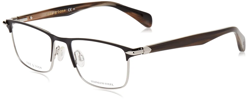 RAG & BONE GAFAS Modelo: RNB7046 C: BLACK GREY HORN Eye size: 55_Bridge size: 18 / Polarized: No