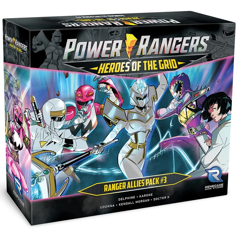 Renegade Game Studios | Power Rangers Heroes of the Grid Ranger Allies #3 | Cooperative Tactical Strategy Game | 2-5 Players | 45-60 Minutes