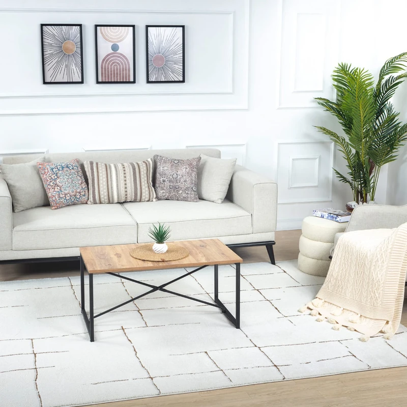 Livabliss Kalix Abstract-Living Room 200x275 cm, Dining Room, Lounge, Kitchen, Bedroom - Modern Marble, Soft Luxurious Easy Care Medium Pile Large, Orange Brown and Cream