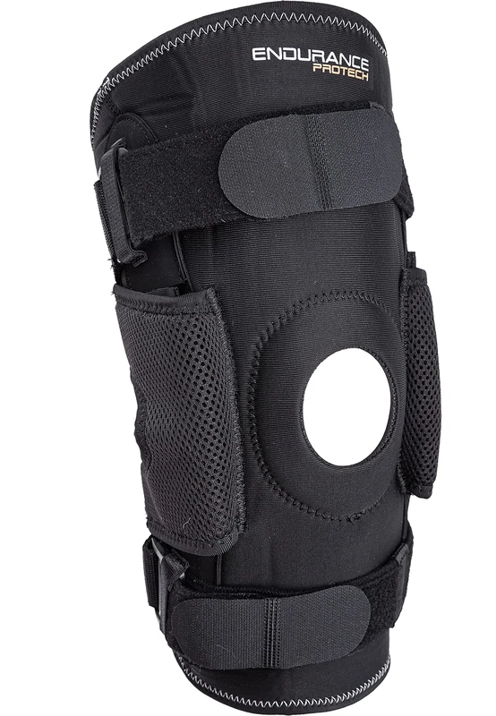 ENDURANCE Protech Knee Sleeve Support Black L