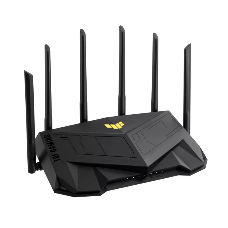 ASUS TUF Gaming AX6000 Dual Band WiFi 6 Extendable Gaming Router, Dual 2.5G Ports, Mobile Game Mode, Port Forwarding, Subscription-free Network Security, Instant Guard, AiMesh Compatible