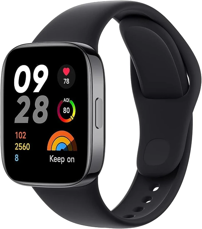 XIAOMI Redmi Watch 3 Black, 1.75" AMOLED Display, 12 Days Battery Life, Health Monitoring
