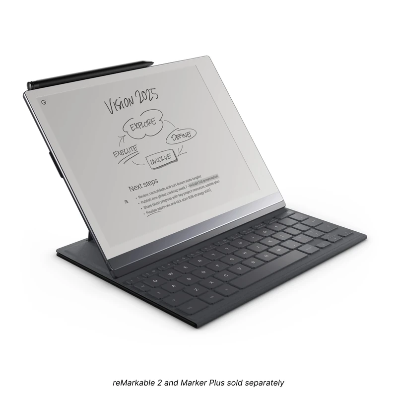 remarkable Type Folio – Keyboard for Your Paper Tablet – No Charging or Cables – English (Ink Black)