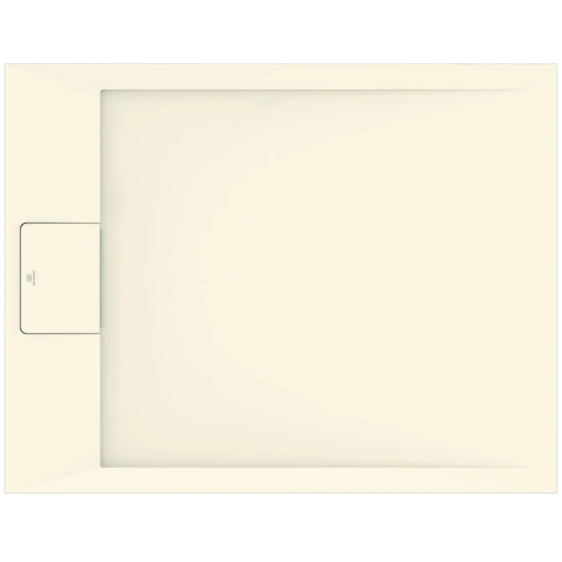 Ideal Standard - Ultra Flat S i.Life Rectangular Shower Tray 90 x 70 cm, Resin Drain, Short Side Drain, Stone Effect Matt Finish, Sand