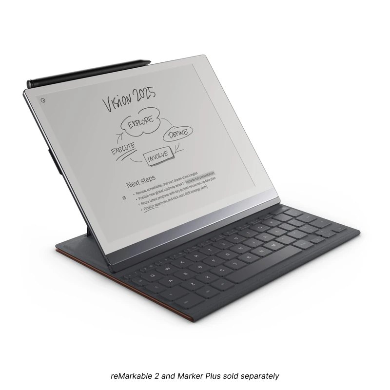 remarkable Type Folio – Keyboard for Your Paper Tablet – No Charging or Cables – English (Sepia Brown)
