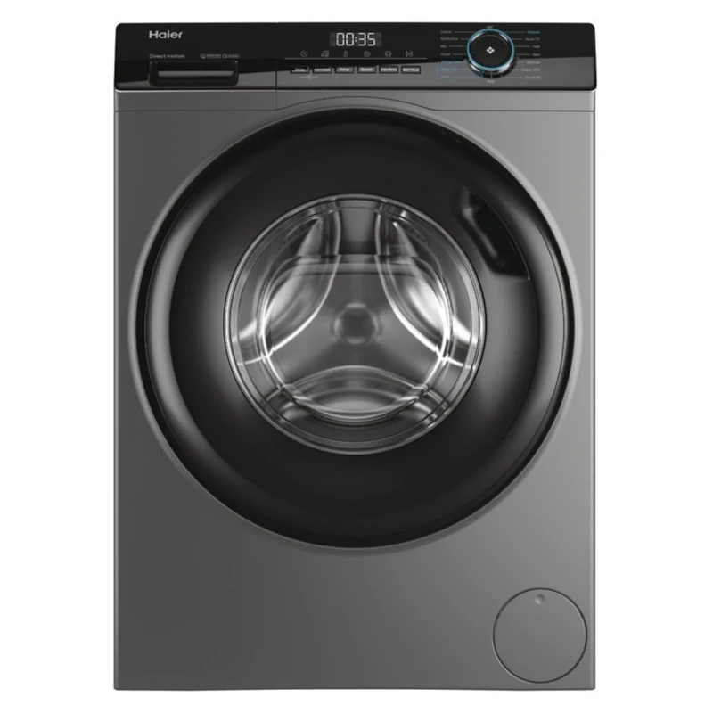 Haier HW80-B14939S8 Freestanding Washing Machine, 8kg Load, 1400RPM, Graphite [Energy Class A]