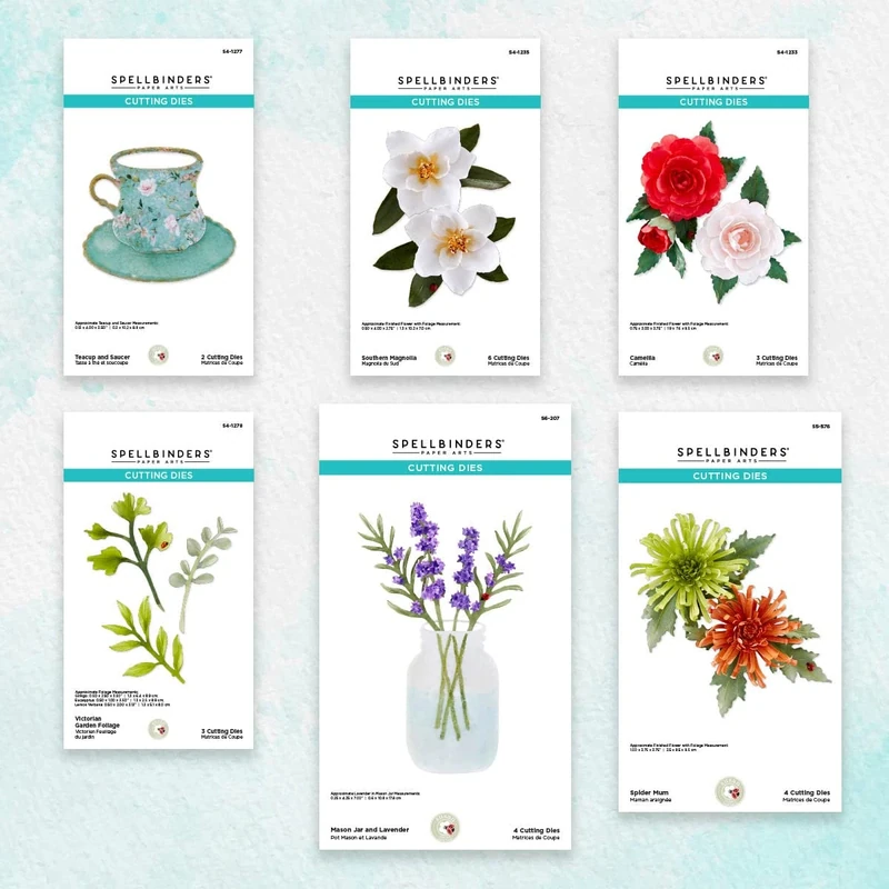 Spellbinders The Victorian Garden DIE Bundle, Metal, ONE