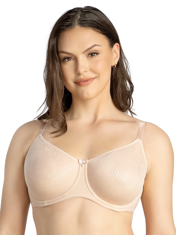 Parfait Pearl P60921 Women's Non-Padded Seamless Minimizer Full Busted Bra-Cameo Rose-32D