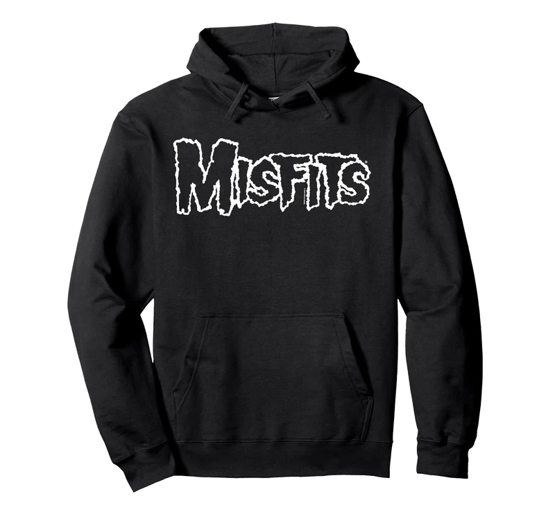 Misfits Logo White Pullover Hoodie