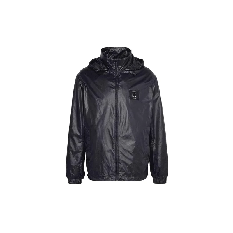 Armani Exchange Men's Blouson Windbreaker, Black, S