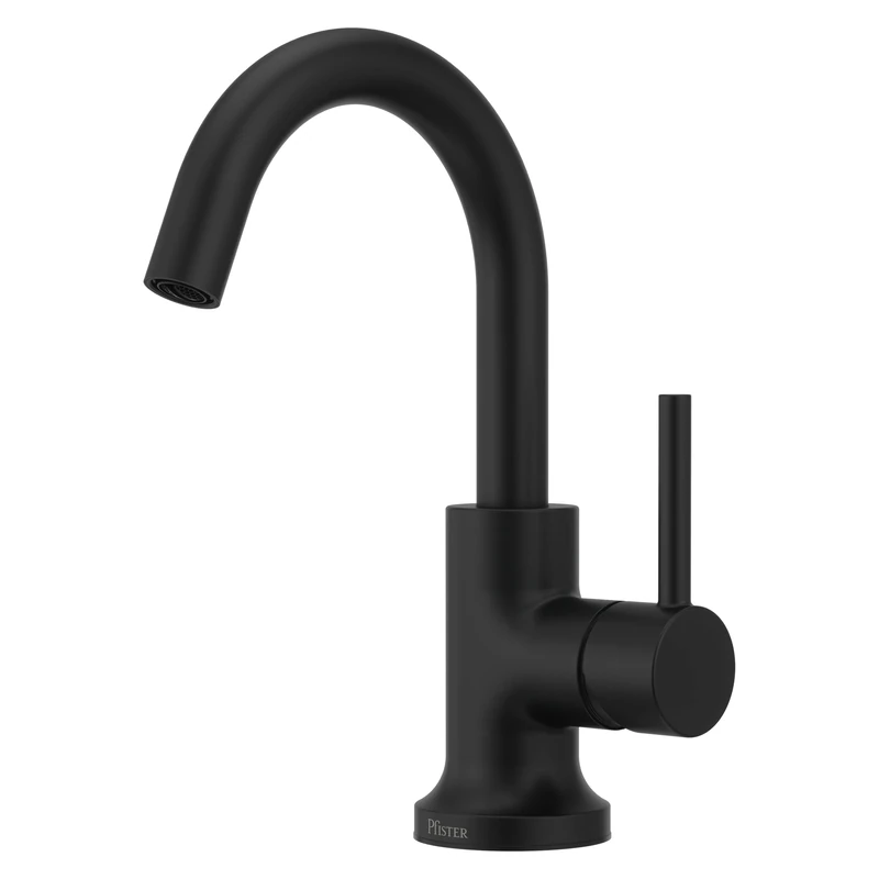 Pfister Zeelan Bathroom Sink Faucet, Single Control, 1-Handle, Single Hole, Matte Black Finish, LF042ZLB - Image 1