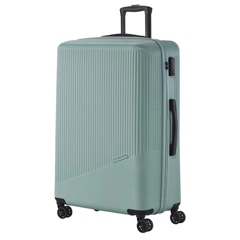 travelite 4-wheel hard shell suitcase large 96 liters, BALI: ABS hard-shell trolley with TSA combination lock, 77 cm