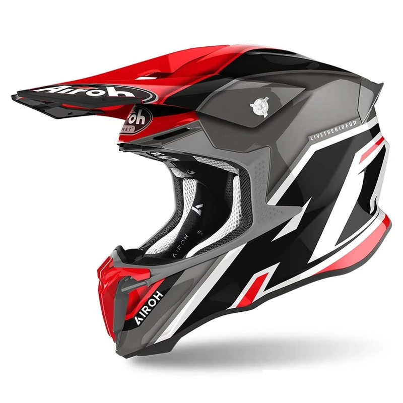 Airoh Motorcycle Helmet Twist 2.0 Shaken Red Gloss L