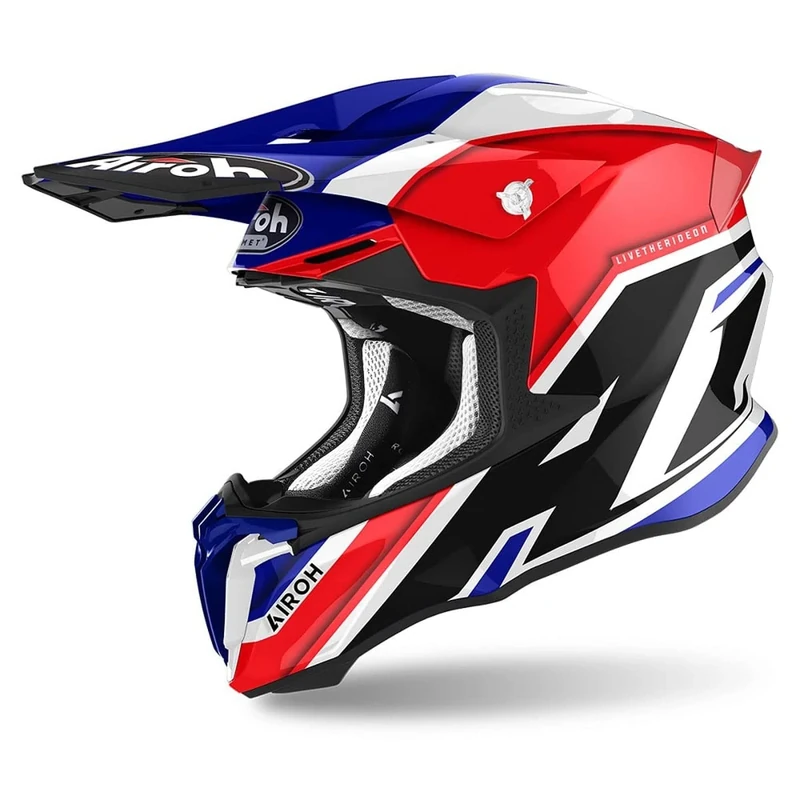 Airoh Motorcycle Helmet Twist 2.0 Shaken Blue Gloss L