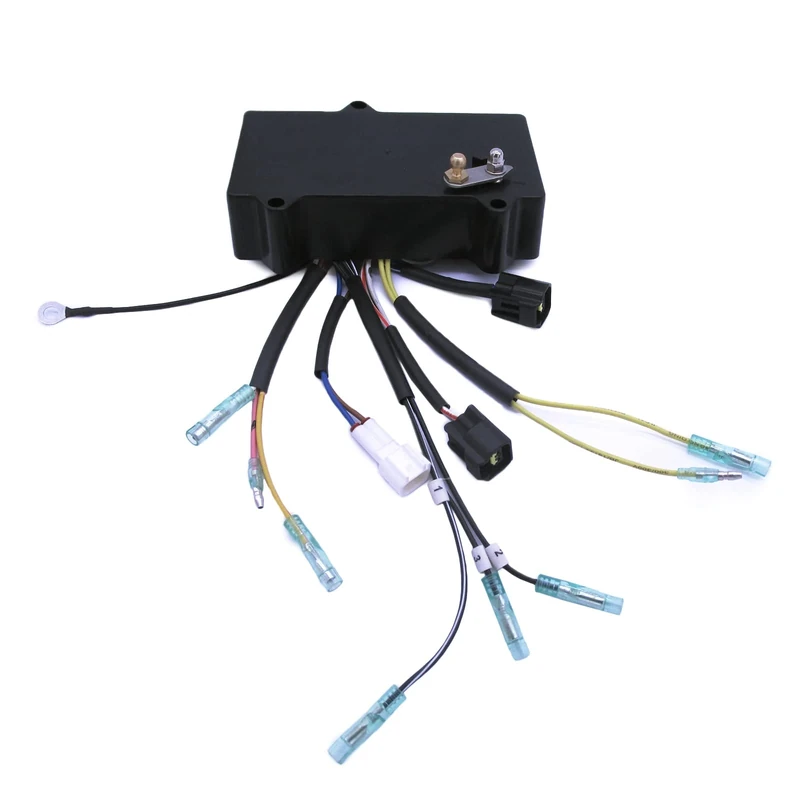 Boat Engine 6H2-85540-10 6H2-85540-11 6H2-85540-12 6H2-85540-13 ABS Ignitor Capacitor Discharge Ignition Coil Unit Assembly for Yamaha Outboard Motor 2-Stroke 50HP 60HP 70HP