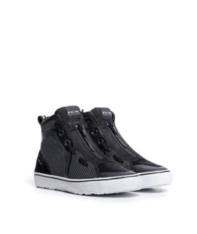 TCX Ikasu Lady AIR Motorcycle Shoes - Black/Grey/White - Image 1