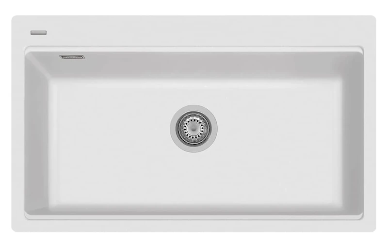 PLADOS LX8610 Single Basin Kitchen Quartz Sink - Milk White
