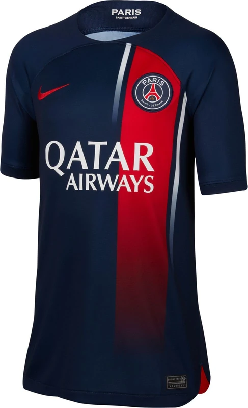 Nike PSG T-Shirt, Midnight Navy/University Red, 12-13 Years