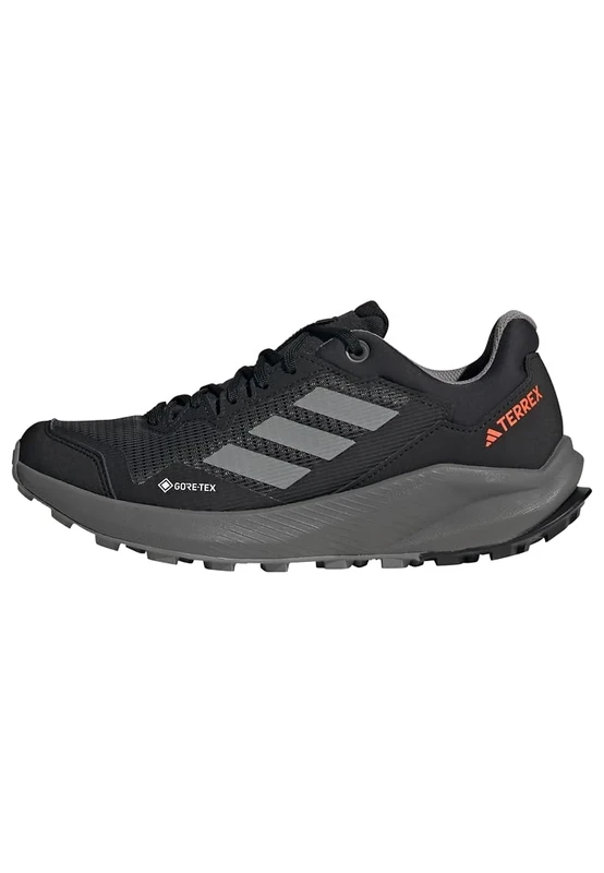 adidas Women's Terrex Trail Rider Gore-TEX Trail Running Shoes, Core Black/Grey Three/Grey Four, 8.5 UK