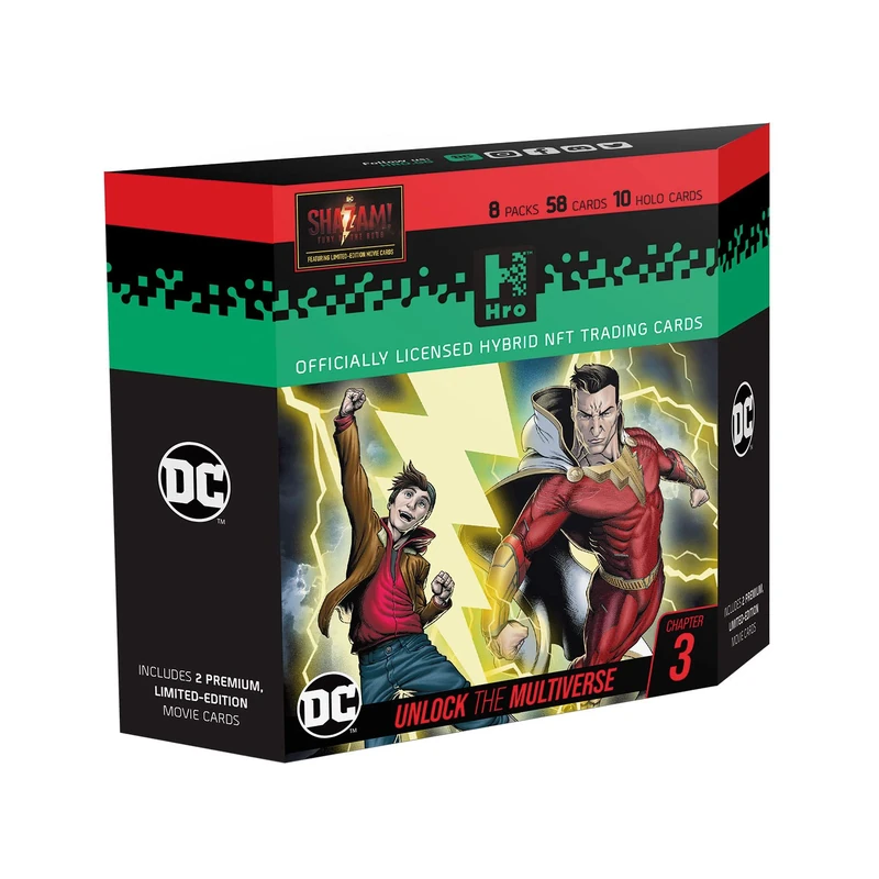 HRO Chapter 3 Shazam Hybrid Trading Cards - 8-Pack Starter Box