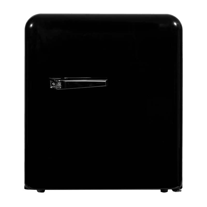 SIA RFM44K Black Retro Mini Fridge - 45L Cooler for Small Spaces