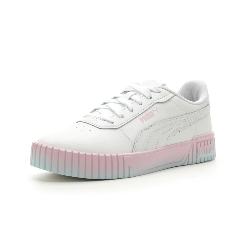 PUMA Women's Carina 2.0 Gradient Sneaker, 2.0 White-White-Pearl Pink, 5 UK