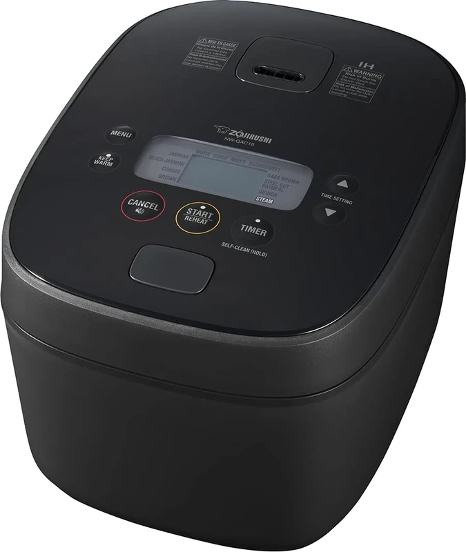 Zojirushi NW-QAC18 Induction Rice Cooker and Warmer, 10 Cup Capacity, 10.375 x 13.375 x 9