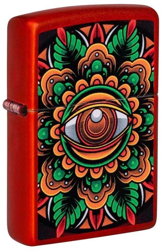 Zippo Windproof Lighter - Counter Culture - High Polish Black, Photo Image - Refillable for Lifetime Use - Adjustable Flame - Gift Box - Metal - Made in USA - Image 1