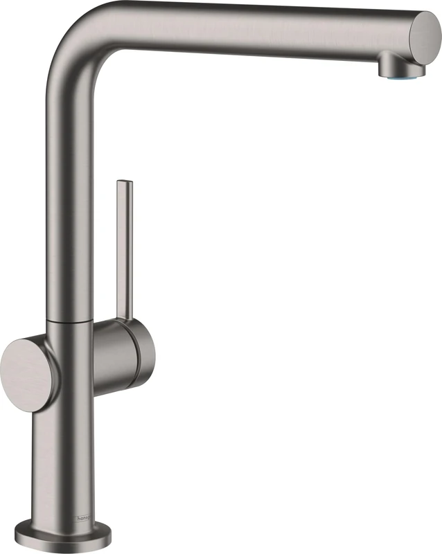 hansgrohe Talis M54 - kitchen tap, 1 spray, kitchen sink tap with spout height 270 mm, kitchen mixer tap with swivel spout, brushed black chrome, 72840340