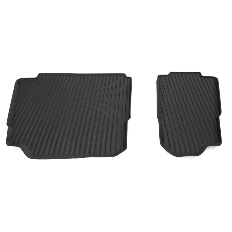 Skoda 565061580A Rubber Floor Mats 3rd Row All-Weather Floor Mats 2x Rubber Mats Black for 7 Seater Only