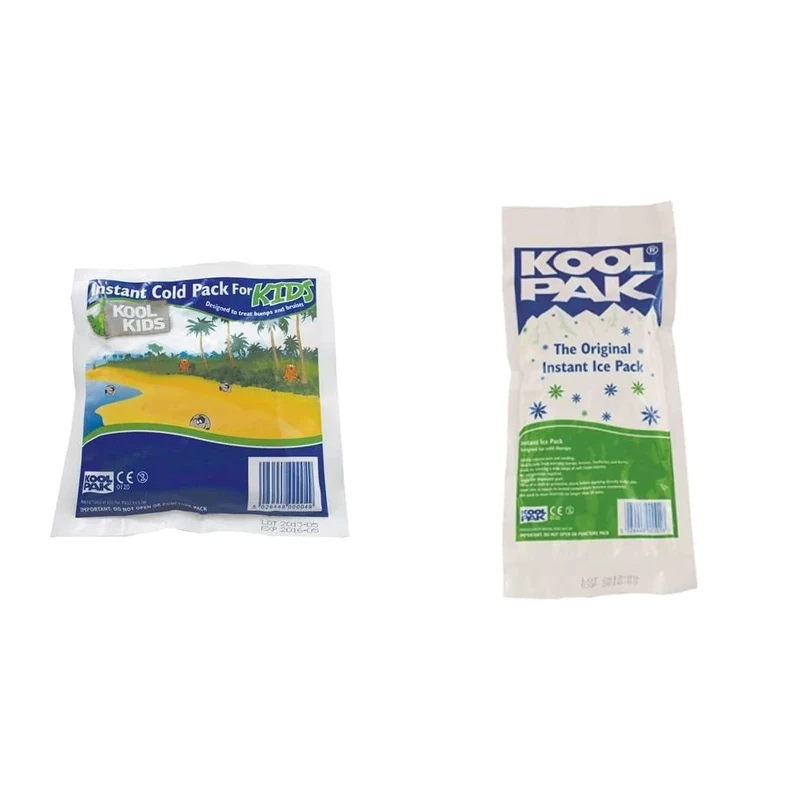 Koolpak KoolKids Instant Cold Ice Packs (80) & Original Instant Ice Packs (60)