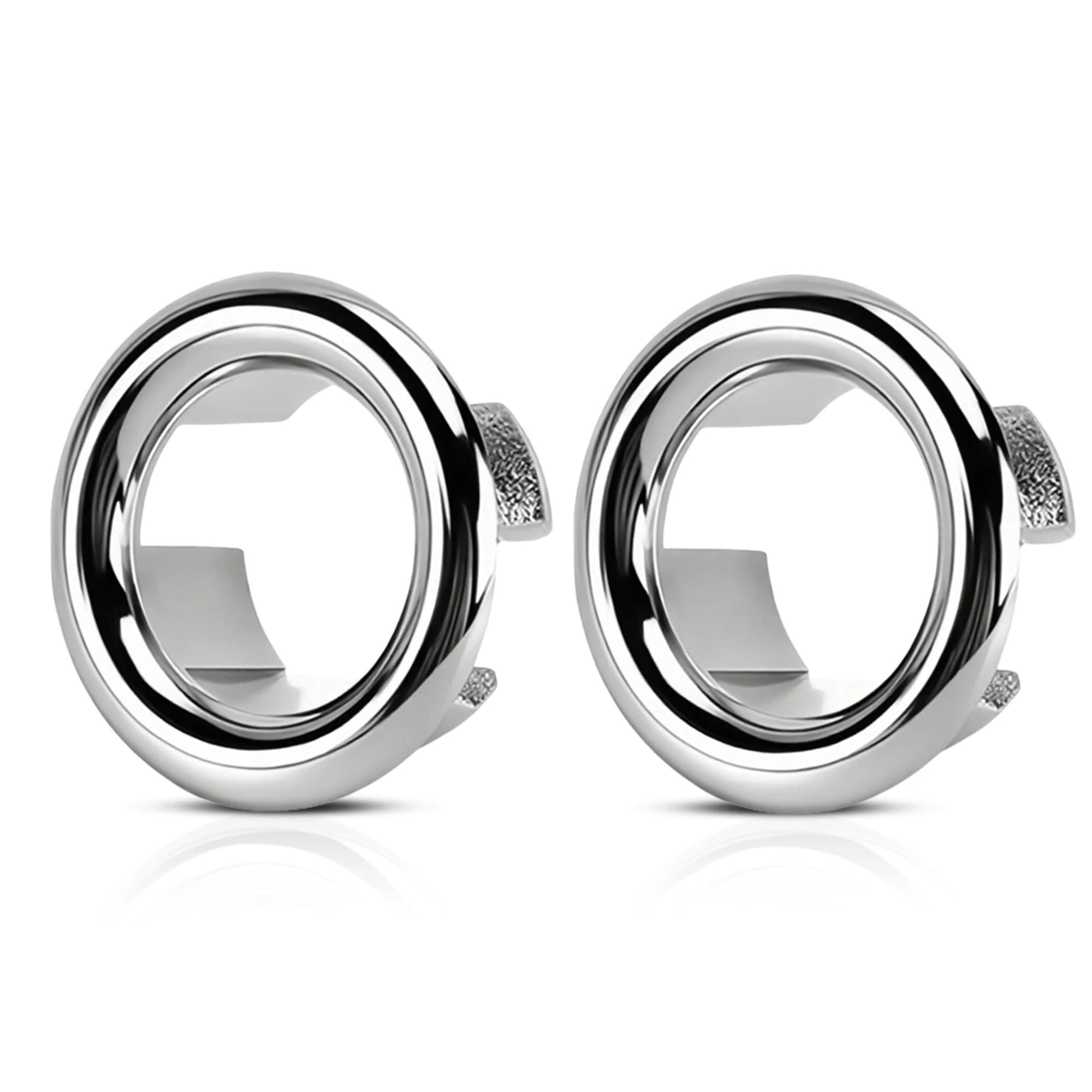 Sink Overflow Ring, 2 PCS Overflow Sink Hole Cover Kitchen Sink Overflow Cover Bathroom Bath Overflow Cover Sink Hole Round Overflow Cover Basin Trim Overflow Drain Cap Cover Insert in Hole Spares