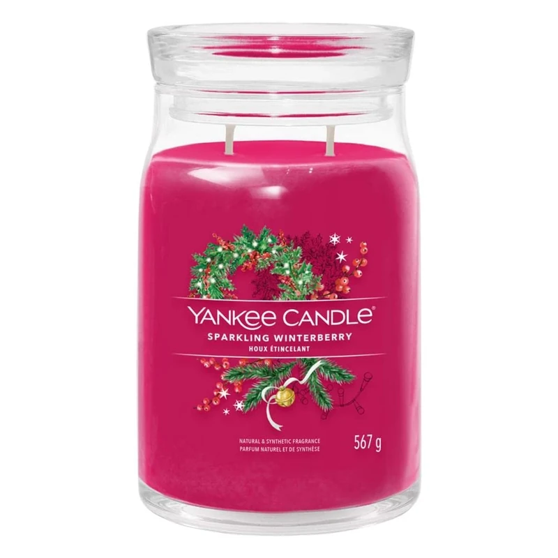 Yankee Candle Sparkling Winterberry Large Jar