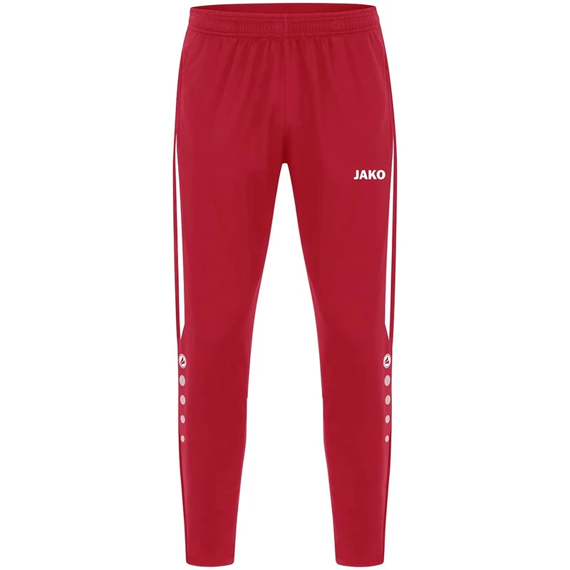JAKO Women's Power Polyester Trousers Tracksuit Bottoms, red/White, 34 (EU)