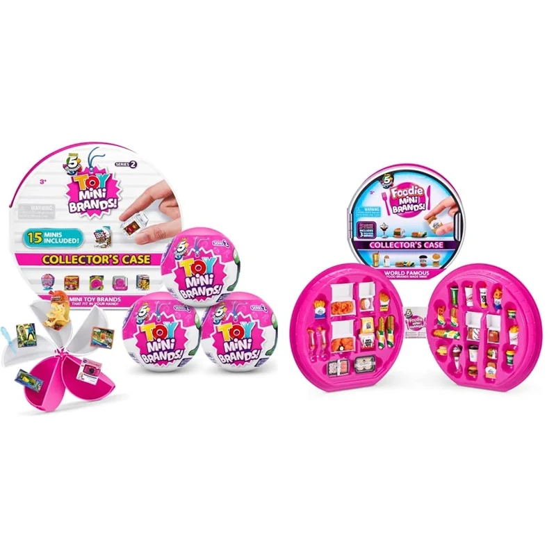 5 Surprise 77244-B Toy Mini Brands Series 2 Wave 2 Starter Pack & 77288 Brands Includes 5 Mystery Foodie Collector's Case, Store & Display 30 Mini Collectibles, Fast Food Toys and Shopping Accessories