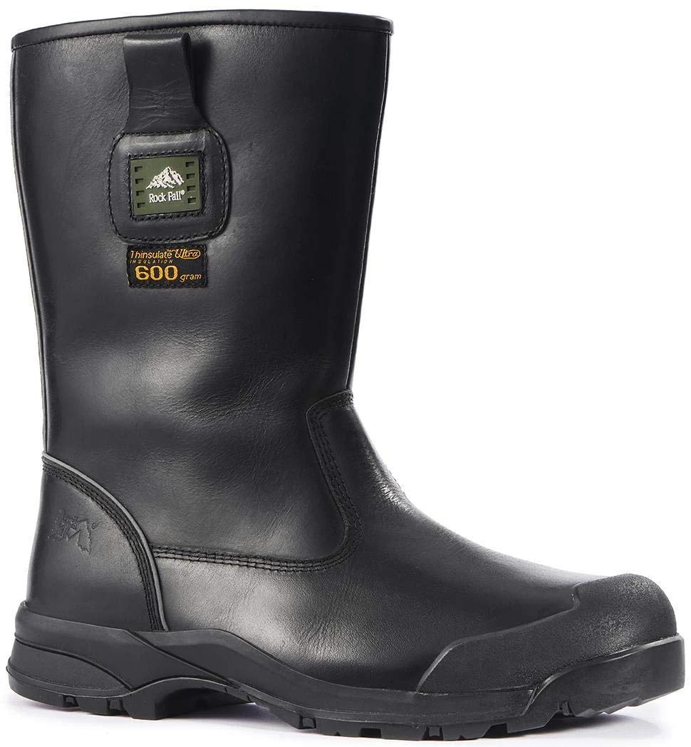 Rock Fall Men's Manitoba Freezer Rigger Safety Boot Industrial, Black, 3 UK