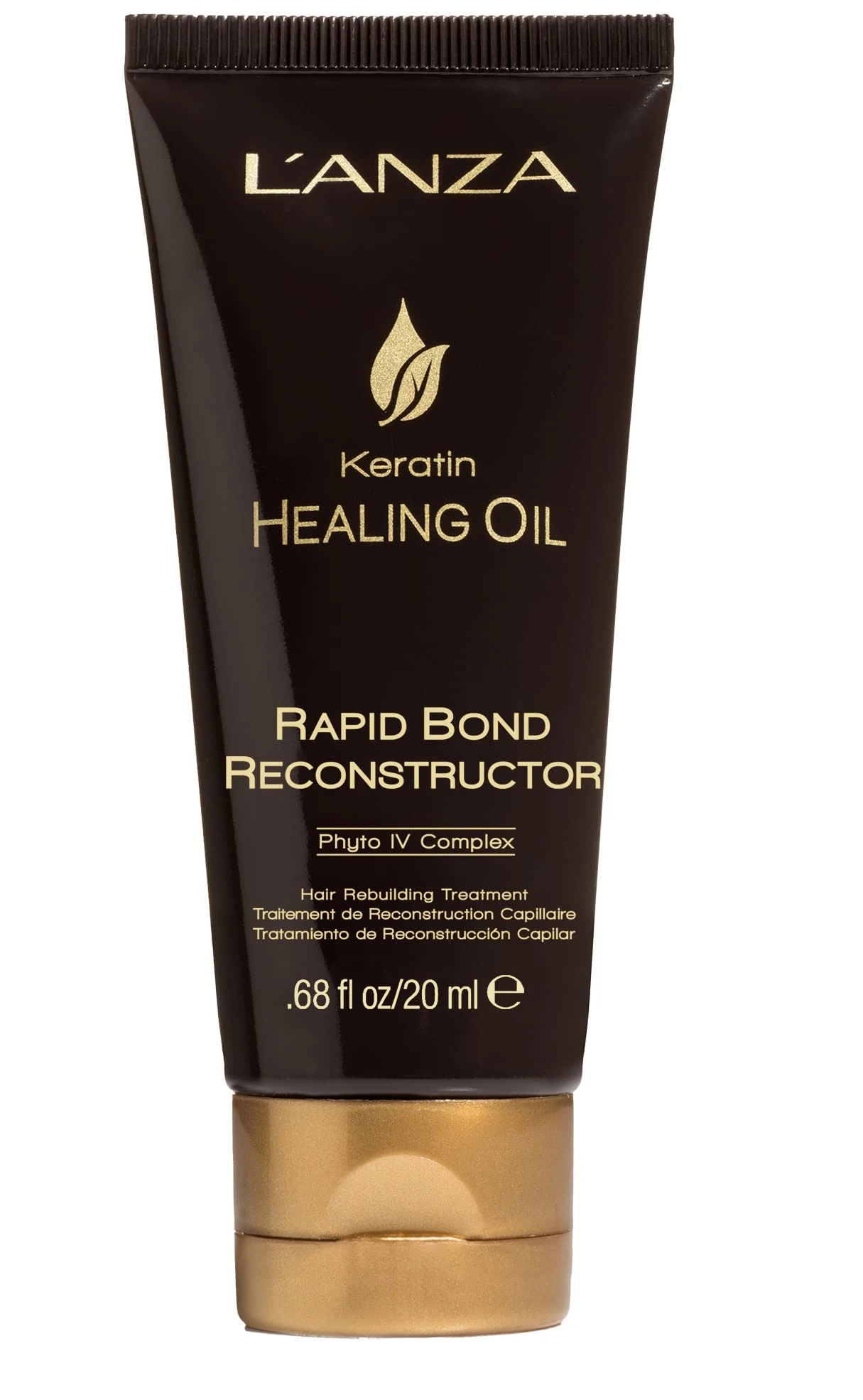 L'ANZA Rapid Bond Reconstructor - Keratin Healing Oil Hair Care Bond Repair Treatment, Phyto IV Complex Hair Repair Treatment for Damaged Hair & Dry Hair, Vegan Hair & Split End Repair Serum (20ml)