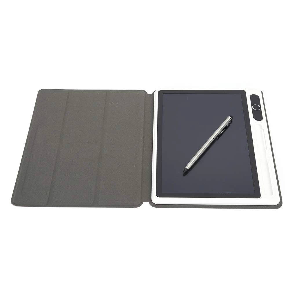 LCD Drawing Board, Electronic Notepad LCD Tablet Drawing Pad Business Supplies Hand Painting Tool 9 Inch Writing Tablet Adult (black (with leather case))
